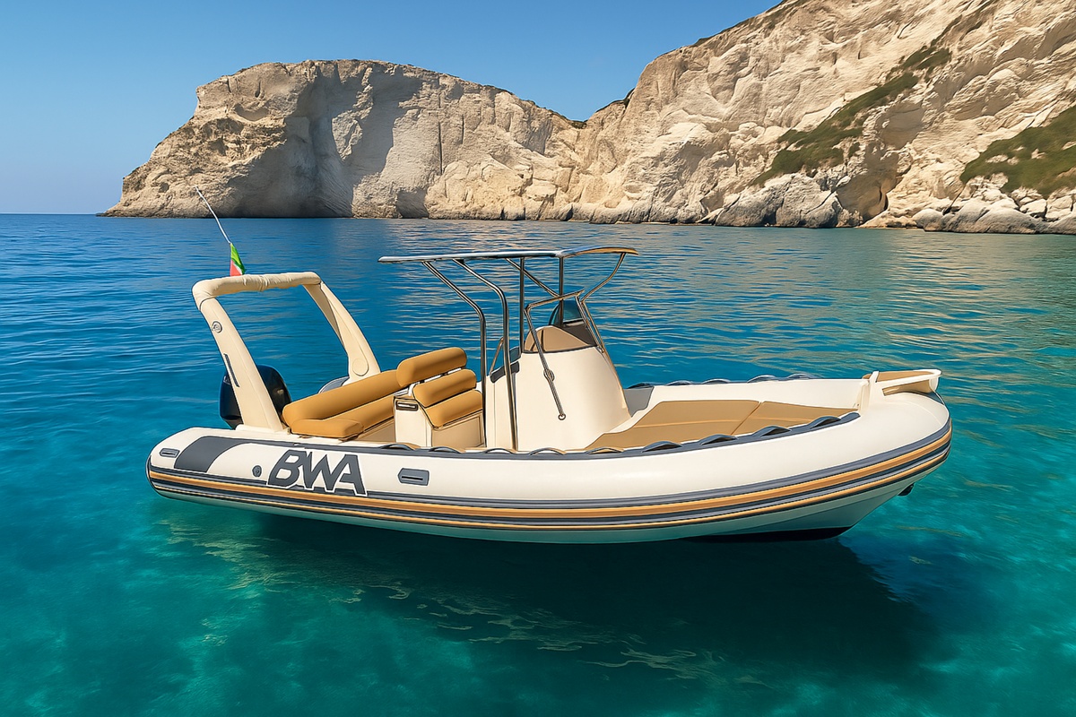 Dinghy boat excursion in Cagliari to Devil’s Saddle with crystal-clear sea